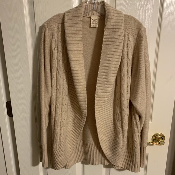 Faded Glory Sweaters - Cream Cardigan